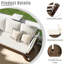 Canapé d'extérieur en bois ajustable Patio-1297074677-1297074672