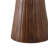 Modern Wood and Metal Accent Table with Round Stone Top, Contemporary Decorative Side Table.-1486635437