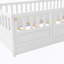 Lit simple au sol, fabrication intégrale avec barrière de très haute sécurité, porte, cadre de lit pour enfants, lit de plancher en bois Montessori, lattes de soutien en bois naturel-1388731846-1388731851