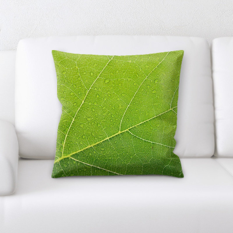 Coussin décoratif à feuilles