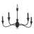 5 - Light Steel Dimmable Empire Chandelier