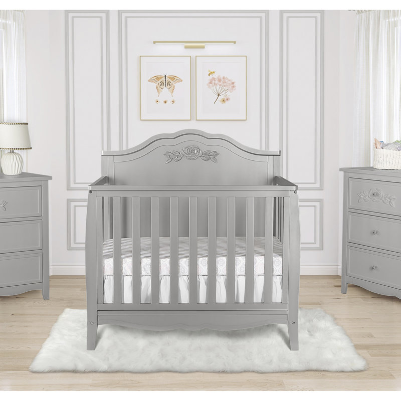 Evlalia 3 -in-1 Convertible Crib, Platinum