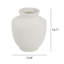 Vase rond en terre cuite - Finition blanc naturel-394697109