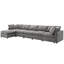 Chenille moderne, 6 places, gris, peu encombrant-1826625098