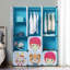 Portemanteaux portatif pour enfants avec cubes de rangement XL