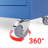 Tool Storage Cabinet Blue Steel Small With Wheels No Corner Guard-1364315346