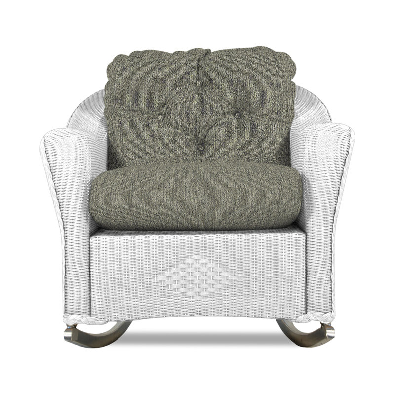 Reflections Outdoor Rocker Chair, Demo Stone, White