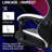 Bosmiller Ergonomic Reclining Gaming Chair with Linkage Armrests & Footrest, High-Back Racing Office Chair, Breathable PU Leather Computer Desk Chair with Lumbar Support, White-1944027235
