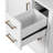 Ample Storage White Ceramic Vanity Elegant Design For Compact Bathrooms