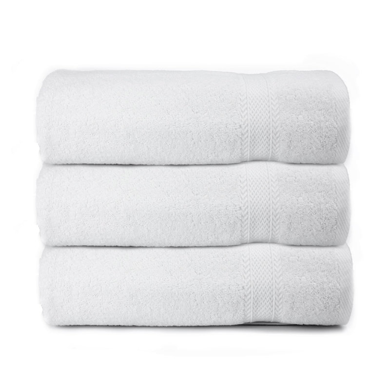 Ensemble de 3 serviettes de bain 100% coton