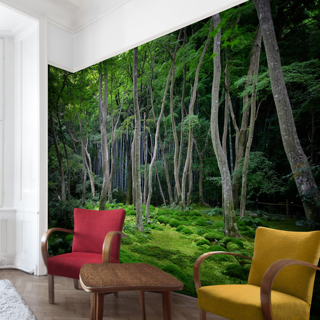 Japanese Forest 2.25m x 3.36m Textured Matte Wall Mural