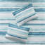 Ensemble de courtepointe 6 pièces avec coussins décoratifs Aqua King / Cal King-131600914-131600912