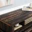 Meuble télé de style Mid-Century avec grande armoire, pouvant accueillir des téléviseurs de 65 po, une grande table de divertissement, un design et une finition antique-1044161602-1044161628