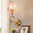 7" Antique Wall Sconce with Glass Shade and Metal Frame, Elegant Modern Wall Light for Home Décor-1861372491