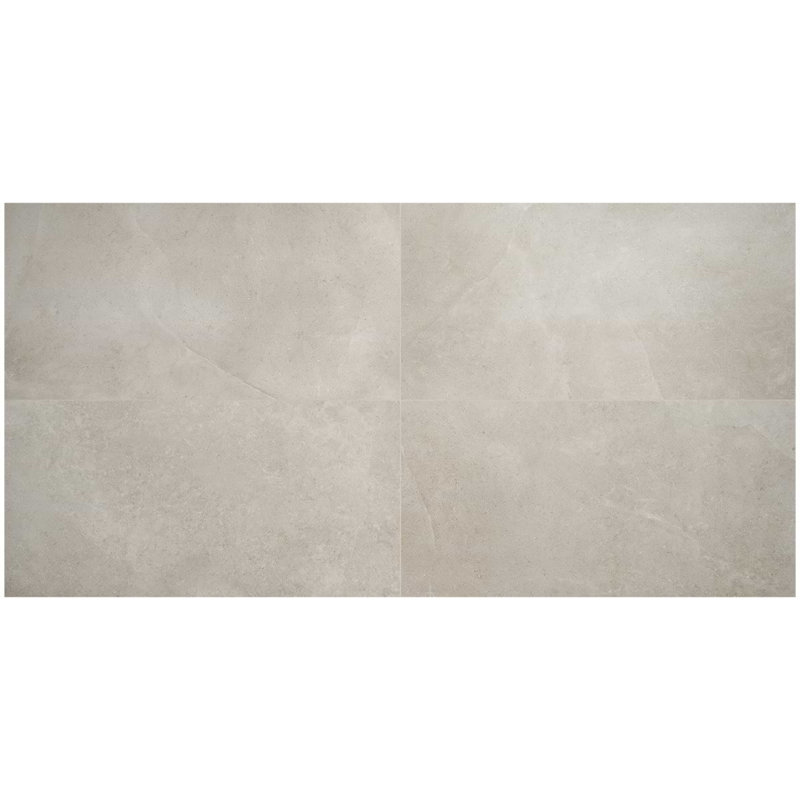 New Rock 24x48 Matte Porcelain Tile, Fumo Light Gray