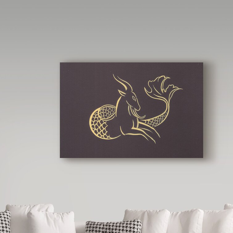 'Capricorn Remarque' Graphic Art Print on Wrapped Canvas
