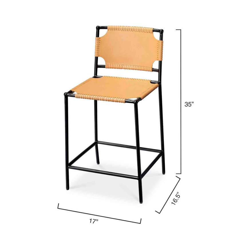 Asher Bar/Counter Stool, Bar Stool (29" Seat Height), Cashew