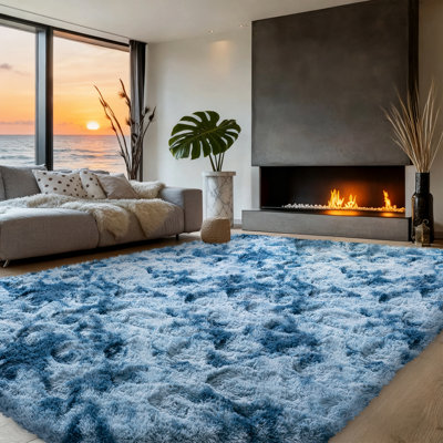 Silk-Cloud Series - Tapis élégant en velours de qualité supérieure, microfibre soyeuse ultra-lisse au toucher, antidérapant et sans poils pour la chambre à coucher