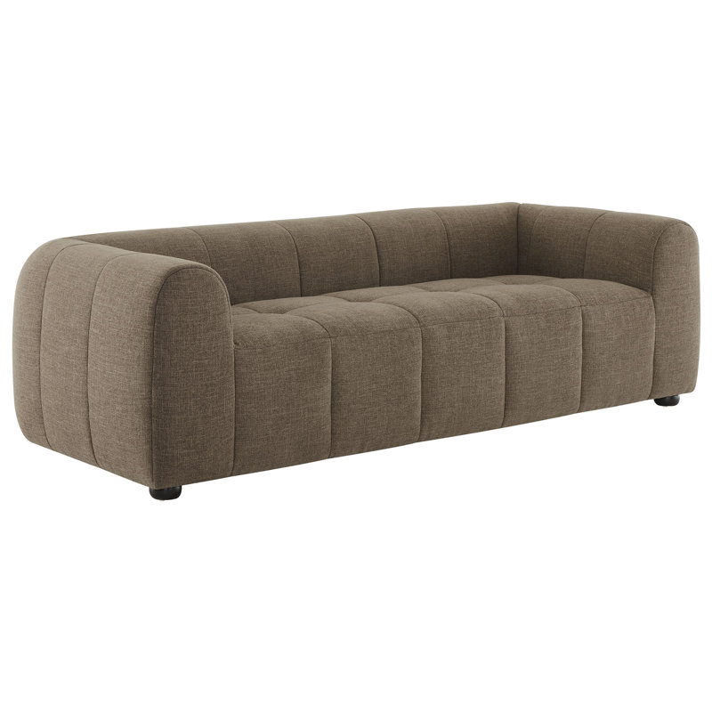 Liana Upholstered Fabric Sofa, Mocha