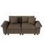Canapé modulaire de 124 po, canapé Cloud Comfy pour salon, canapé 3 places à assise profonde avec coussin décoratif-1300946452-1281560535-1300946453