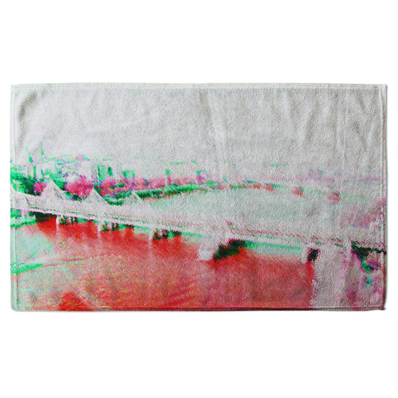 Neaven Polyester Shower Curtain Set, Red