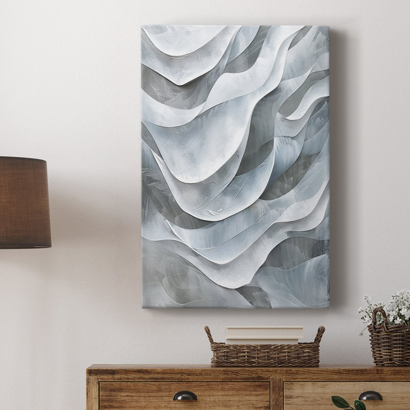 Série ABSTRACT CDLIV - Toile tendue avec châssis de qualité supérieure - Prêt à être accroché, H 48 po x l 32 po