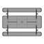Tables de pique-nique rectangulaires 96 "noires