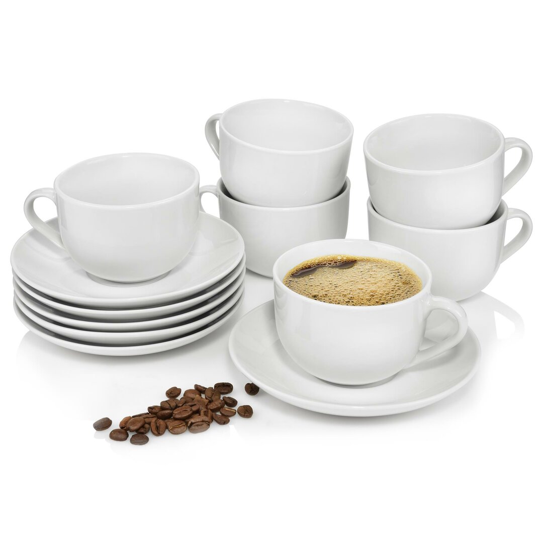 12 tlg. Kaffeetassen Set Brandine