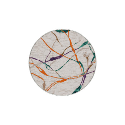 Machine Washable Beige Area Rug