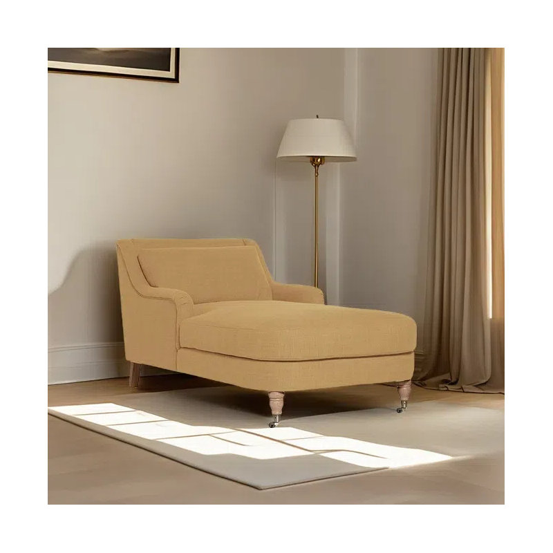 Chaise longue élégante paresseuse rétro, Gingembre
