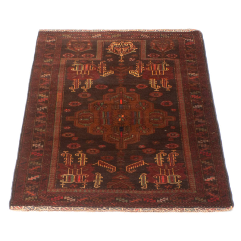 Tapis noir Teimani 3 pi 1 po x 5 pi 0 po