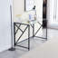 Bureau d'ordinateur en verre transparent Tempe