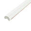 Santorini 7.9" x 0.88" Glossy Ceramic Quarter Round Tile Trim in Blanco