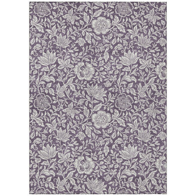 Machine Washable Indoor/Outdoor Chantille ACN2572 Floral Rug