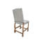 Tabouret de bar capitonné à dossier capitonné de 24 po