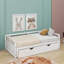 Lit de jour extensible avec couchette, lit de jour en bois avec couchette-1383545375