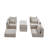 L Shaped Sectional Sofa (Camel)