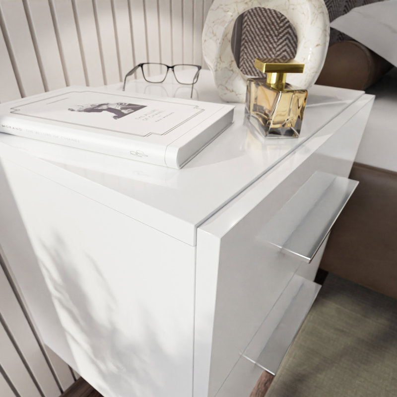 Varonique 2 Drawer Bedside Table