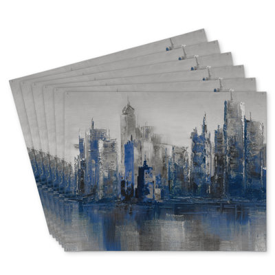 Melancholy City Polyester Bonniview Set of 6 - Home Decor