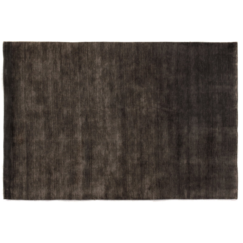 Dove Wool Area Rug in Light Charcoal, Rectangle 8' x 10'