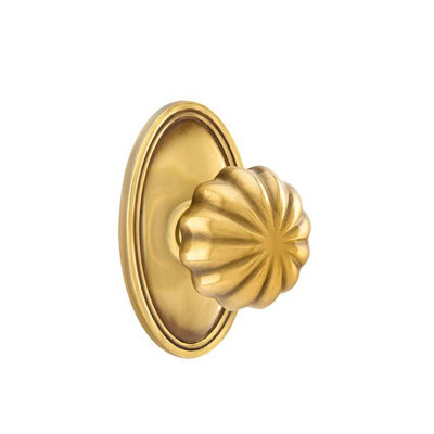 Ensemble de faux boutons Emtek avec bouton ovale Roestte et Melon