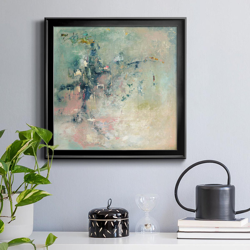 Transitions - Peinture sur toile encadrée, Noir, H 30,5 po x l 30,5 po x P 1,5 po
