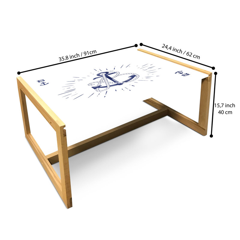 Isair Sled Coffee Table, 90cm H x 62cm W x 40cm D
