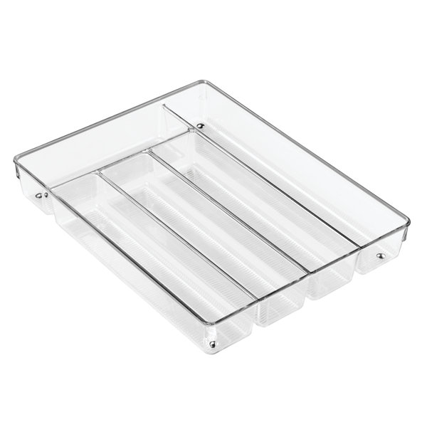 iDesign Linus 2 in. H x 12 in. W x 12 in. D Plastic Drawer Organizer