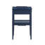 Table de chevet 1 tiroir Foley Midnight Blue avec poignée dorée et tablette inférieure pour plus de rangement-219926724