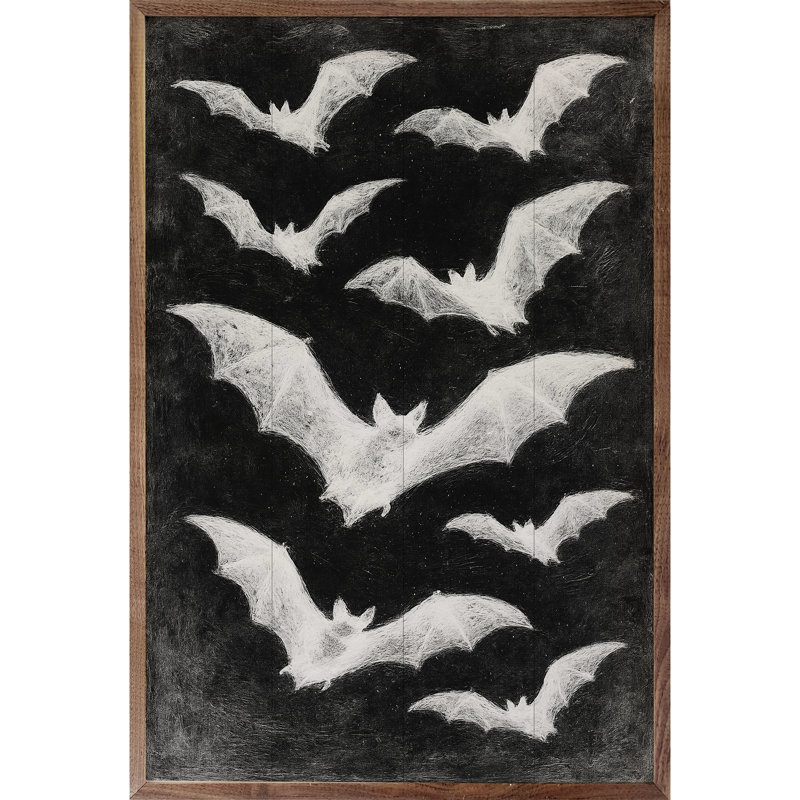 Chauves-souris noires, H 16 po x l 10 po