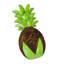 Figurine ananas en bois sculptée à la main