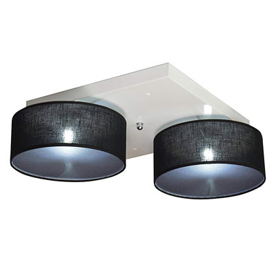 Pulley Fabric Semi Flush Mount