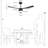 52'' Ceiling Fan Light With Remote