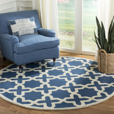 Tapis géométrique en laine touffeté à la main Igna